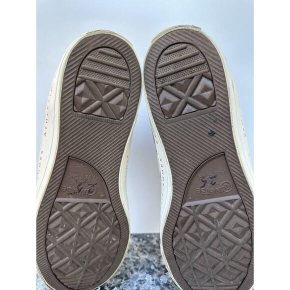 Converse Mens CTAS Hi Bold Branding Canvas 166500C Egret/Blue/Gym Red Size 11 - Picture 11 of 13